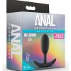 Anal Adventures Platinum Platinum Vibra Slim Plug - Medium Black - Image 2