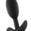 Anal Adventures Platinum Platinum Vibra Slim Plug Small Black