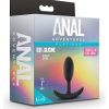 Anal Adventures Platinum Platinum Vibra Slim Plug Small Black - Image 2