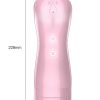 Vibrating and Flashing Masturbation Cup Pink Masturbator - Image 2