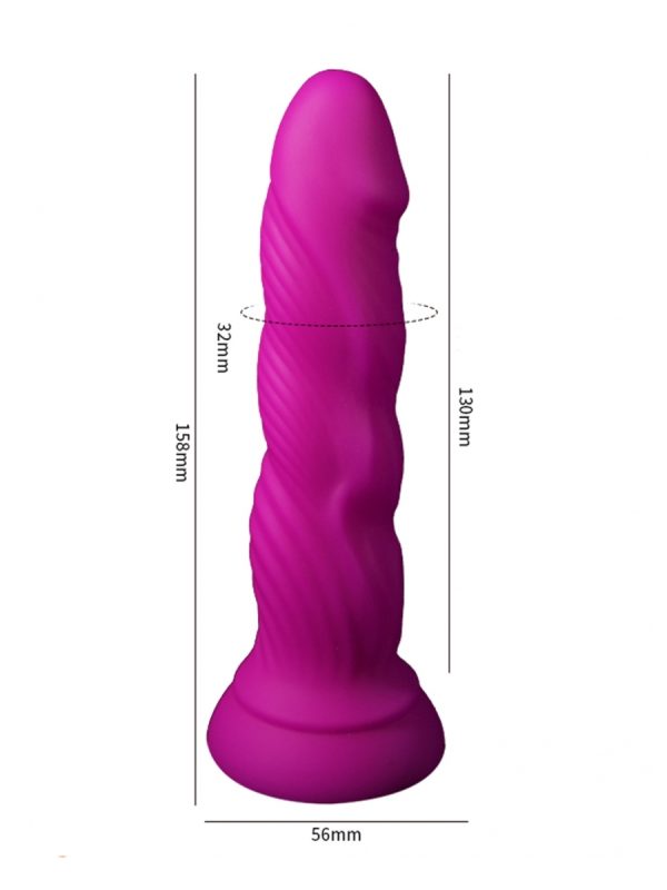 Silikonski dildo - Ljubičasti - Image 2