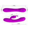 Pretty Love Hunter vibrator sa dodatkom za klitoris - Image 3