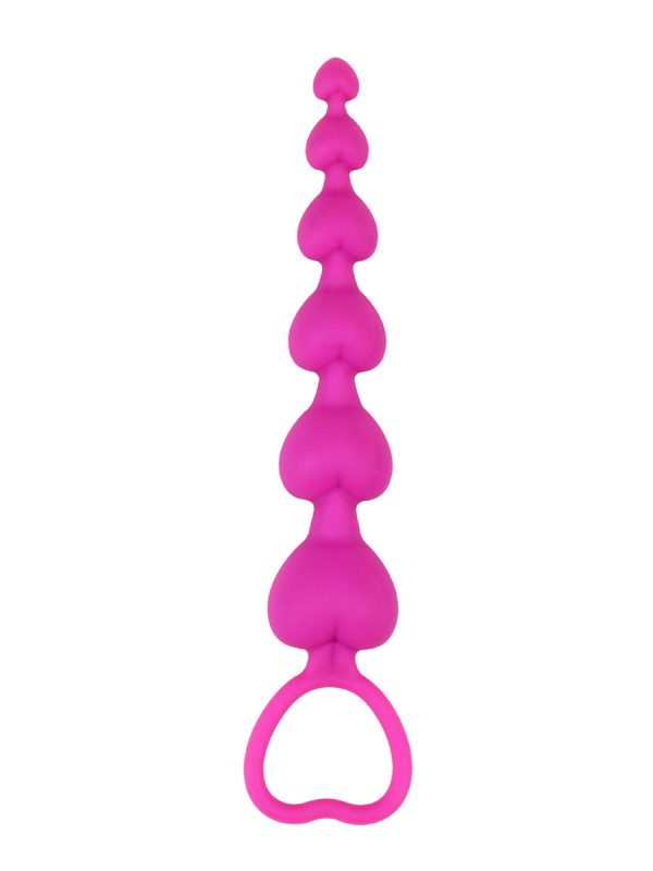 Heart Booty Beads Pink analne kuglice - Image 2