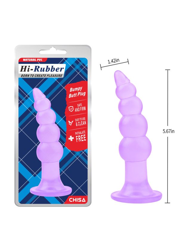 Bumpy Butt Plug-Purple - Image 5