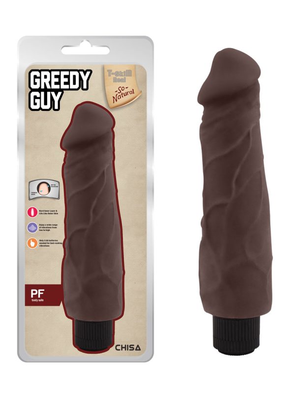 Greedy Guy-Brown realistični vibrator