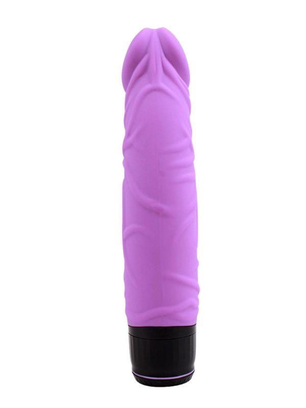 Thick Realistic ljubičasti vibrator - Image 5