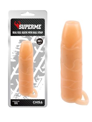 Real Feel silikonska navlaka za penis sa prstenom za testise