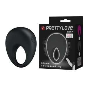 Love Trap silikonski prsten za penis sa vibracijom