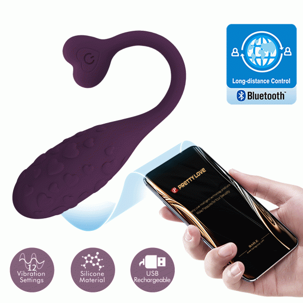 Vibro jaje sa aplikacijom Fisherman purple - Image 2