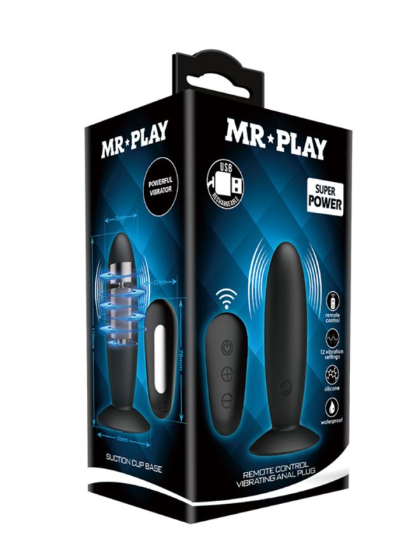 Remote Control Vibrating Anal Plug Mr Play - Slika 7