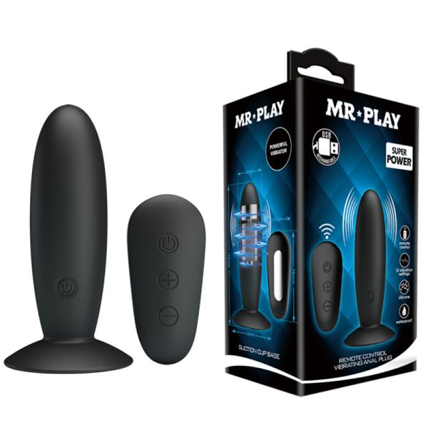 Remote Control Vibrating Anal Plug Mr Play