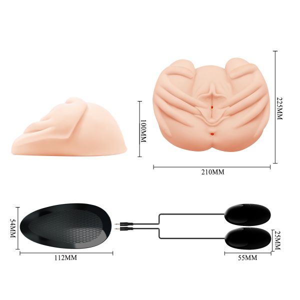 Realistična vagina masturbator za muškarce sa vibracijom - Slika 7