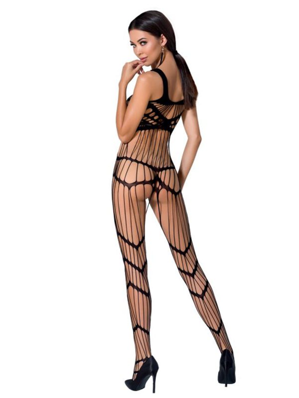 Bodystocking – mrežasti kombinezon BS058 Black - Slika 5