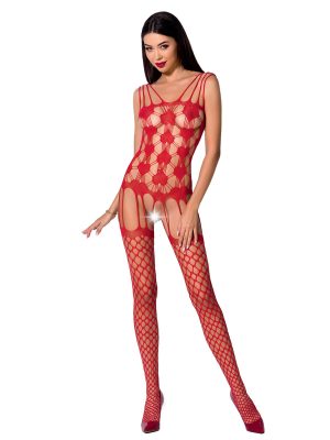 Bodystocking – mrežasti kombinezon BS067 Red