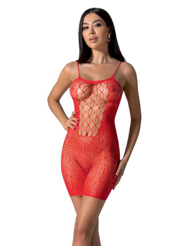 Mrežasta haljina BS 096 Red - Slika 6