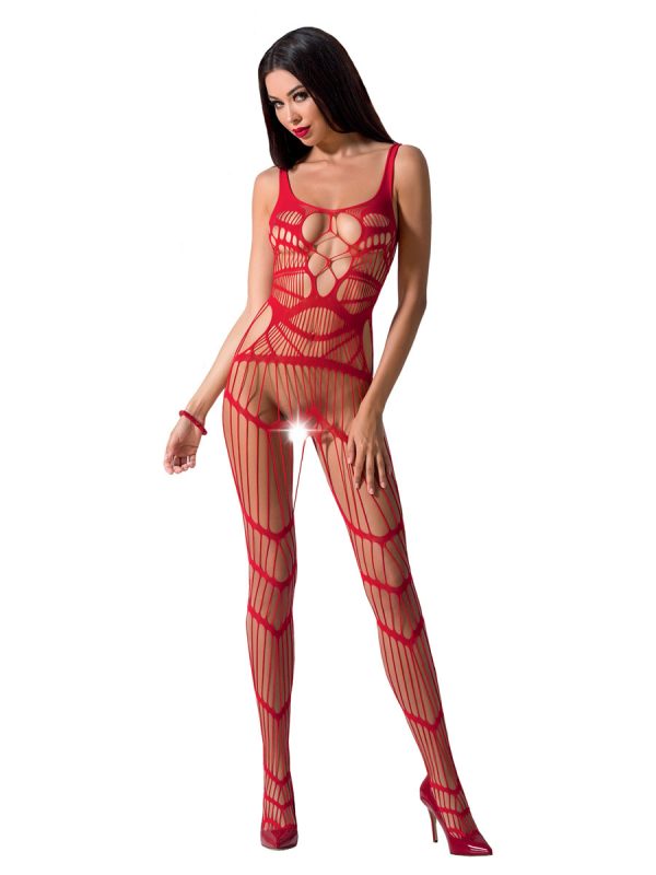 Bodystocking – mrežasti kombinezon BS058 red