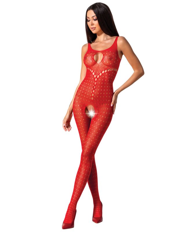 Bodystocking – mrežasti kombinezon BS078 Red