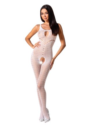 Bodystocking – mrežasti kombinezon BS078 White