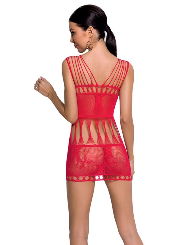 Mrežasta haljina BS 090 Red - Slika 7
