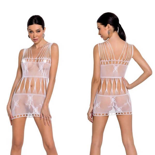 Mrežasta haljina BS 090 white - Slika 7