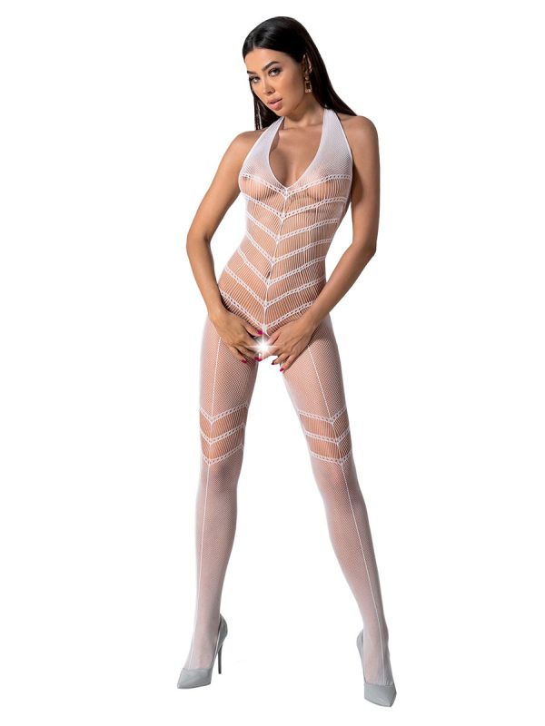 Bodystocking – mrežasti kombinezon BS100 White