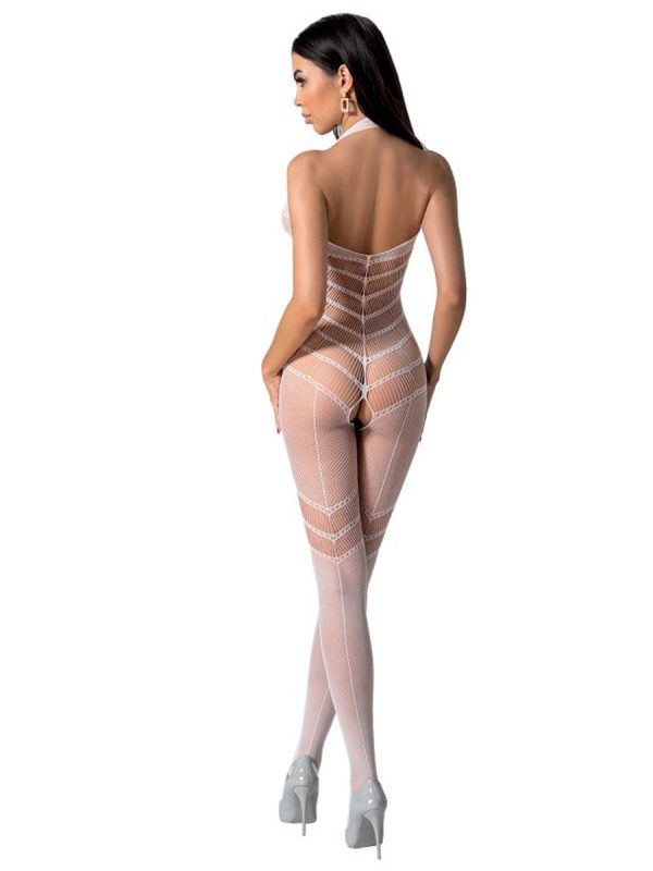 Bodystocking – mrežasti kombinezon BS100 White - Slika 5