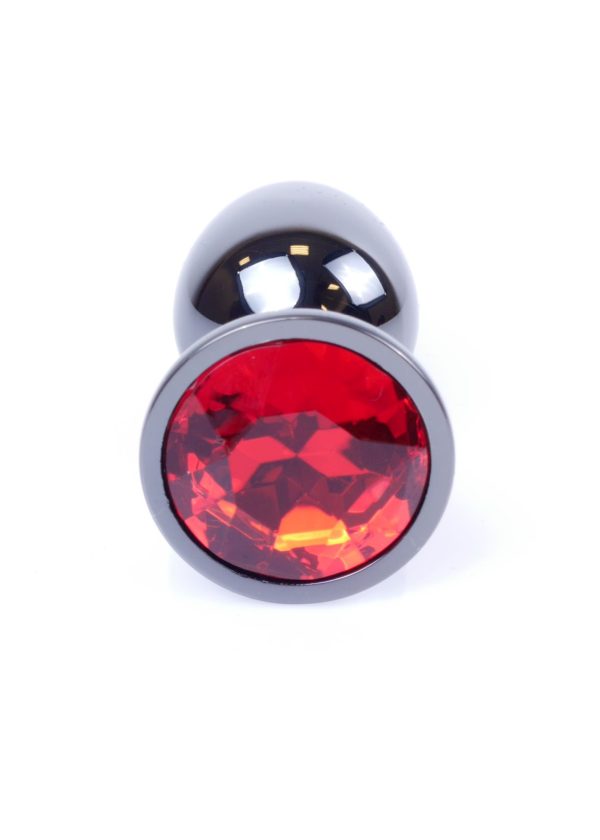 Jewellery Dark Silver PLUG- Red - Slika 2