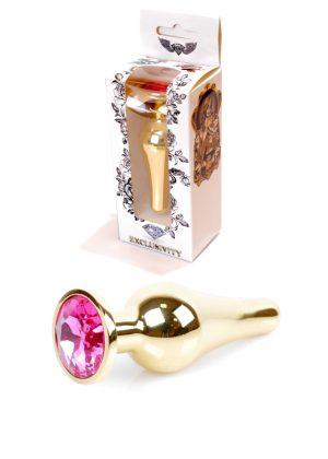 Jewellery Gold BUTT PLUG- Pink