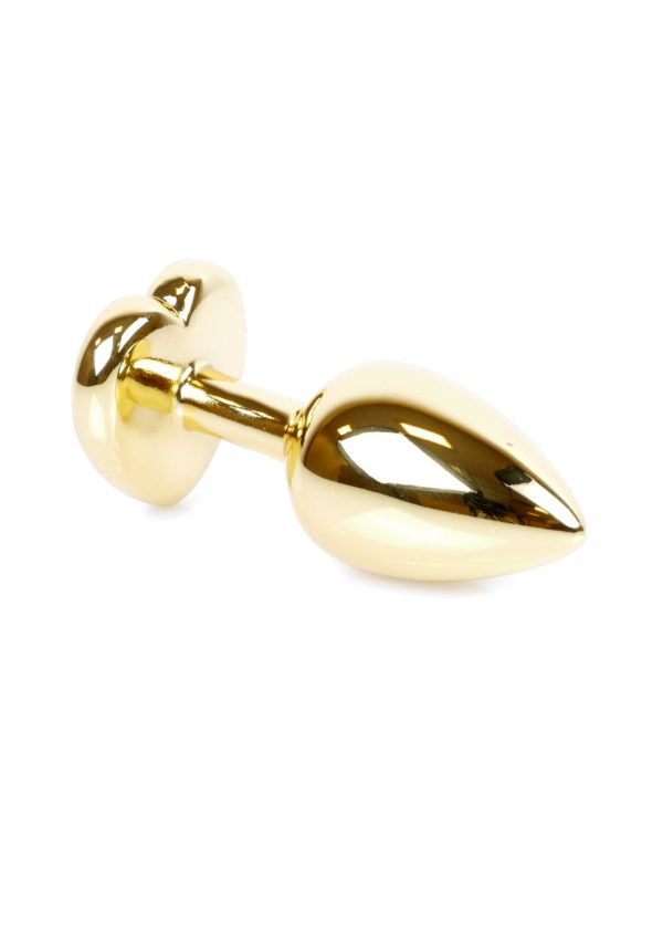Jewellery Gold Heart PLUG- Pink - Slika 3