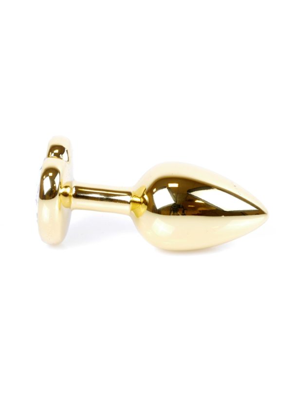 Jewellery Gold Heart PLUG- Pink - Slika 4