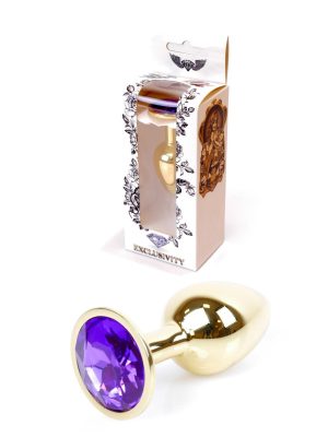 Jewellery Gold PLUG- Purple