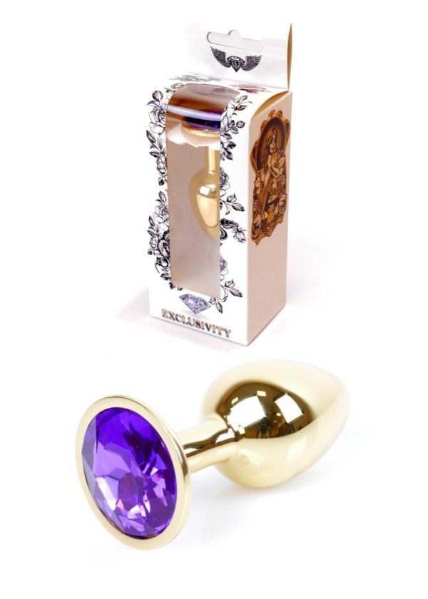 Jewellery Gold PLUG- Purple