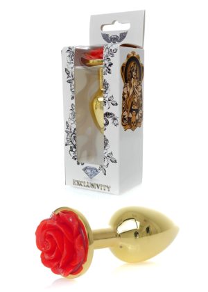 Jewellery Gold PLUG ROSE- Red