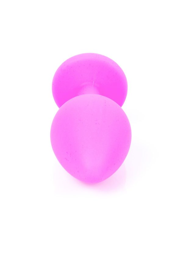 Jewellery Pink Silicon PLUG Medium- Light Blue Diamond - Slika 4