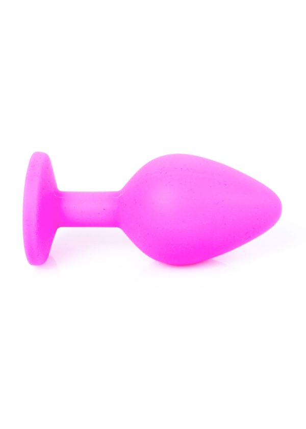 Jewellery Pink Silicon PLUG Medium- Light Blue Diamond - Slika 5