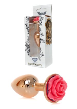 Jewellery Red Gold PLUG ROSE- Pink