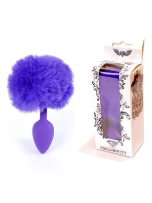 Jewellery Silicon PLUG - Bunny Tail - Purple
