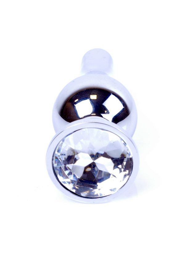 Jewellery Silver BUTT PLUG- Clear - Slika 2