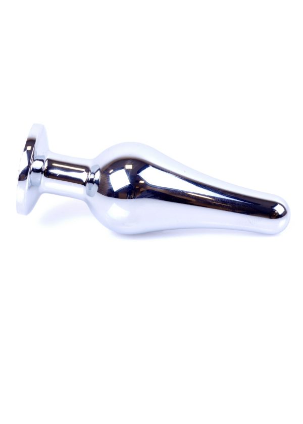 Jewellery Silver BUTT PLUG- Clear - Slika 4