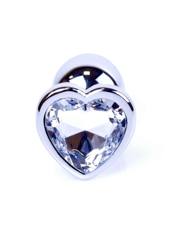 Jewellery Silver Heart PLUG- Clear - Slika 2