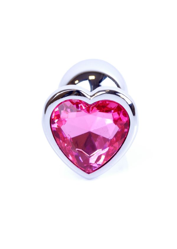 Jewellery Silver Heart PLUG- Pink - Slika 2