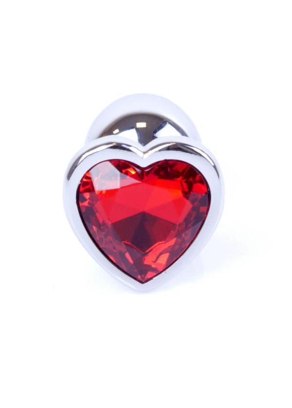 Jewellery Silver Heart PLUG- Red - Slika 2