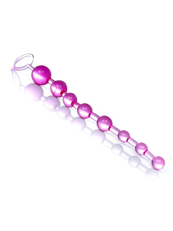 Jelly Anal 10 Beads Pink - Slika 3
