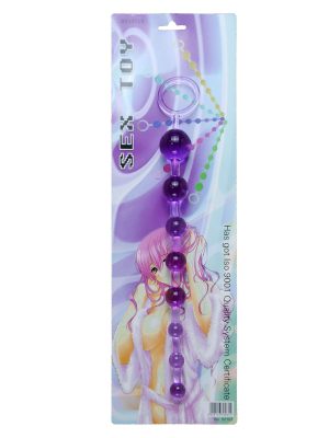 Jelly Anal 10 Beads Purple