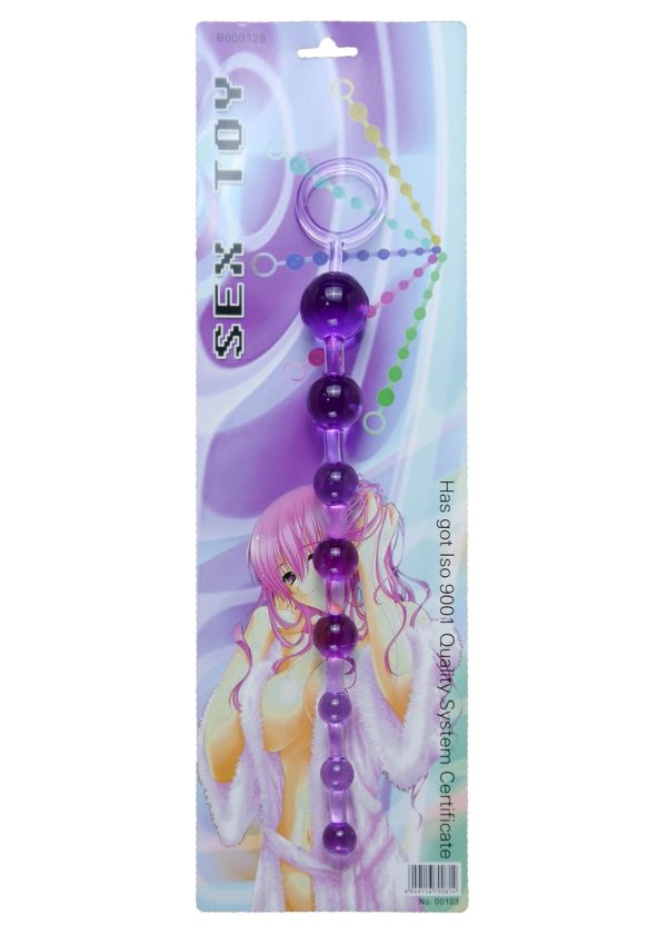 Jelly Anal 10 Beads Purple