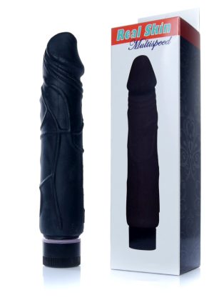 Vibrator Real Skin Black