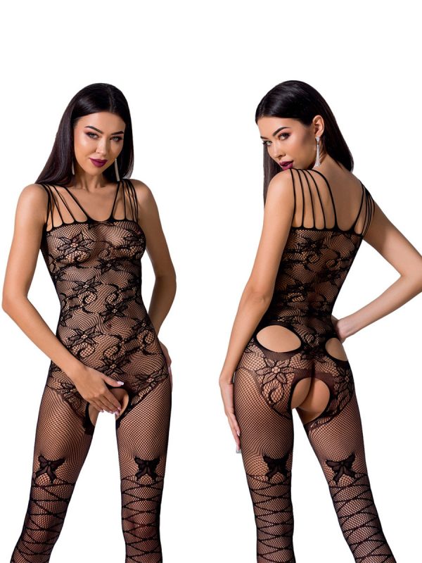 Bodystocking – mrežasti kombinezon BS076 Black - Slika 5
