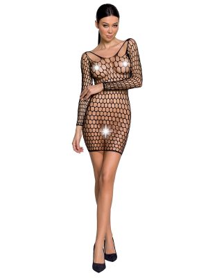 Mrežasta haljina BS 093 Black
