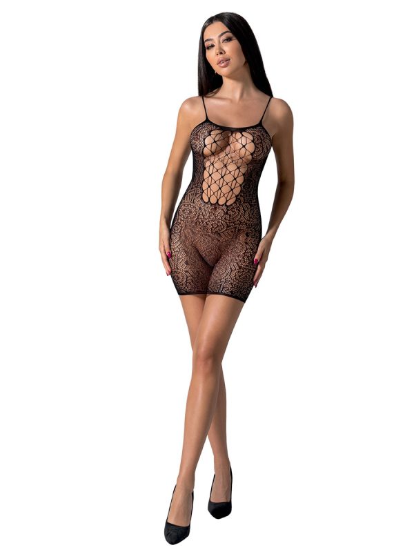 Mrežasta haljina BS 096 Black
