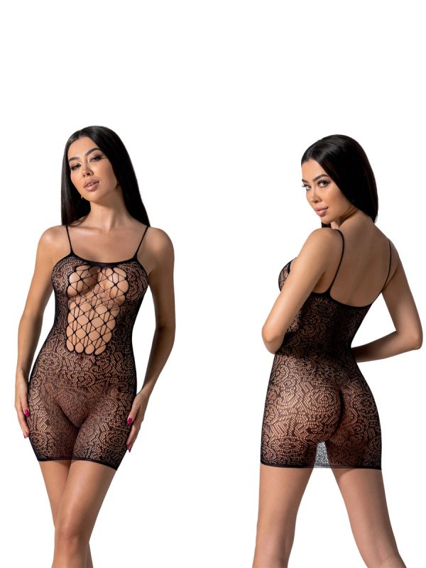Mrežasta haljina BS 096 Black - Slika 5